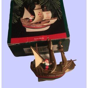 Hallmark Ornament Santa Maria Ship 500 Years 1492-1992 American QX507-4 1992